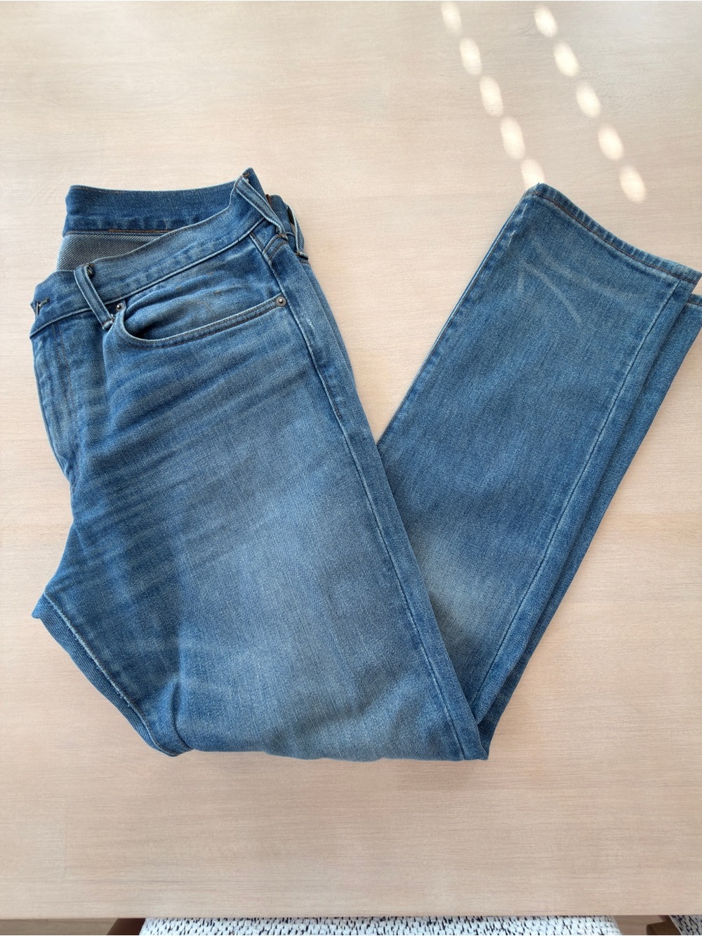 J. Crew Men's Straight-Leg Blue Denim Jeans - W36 L32